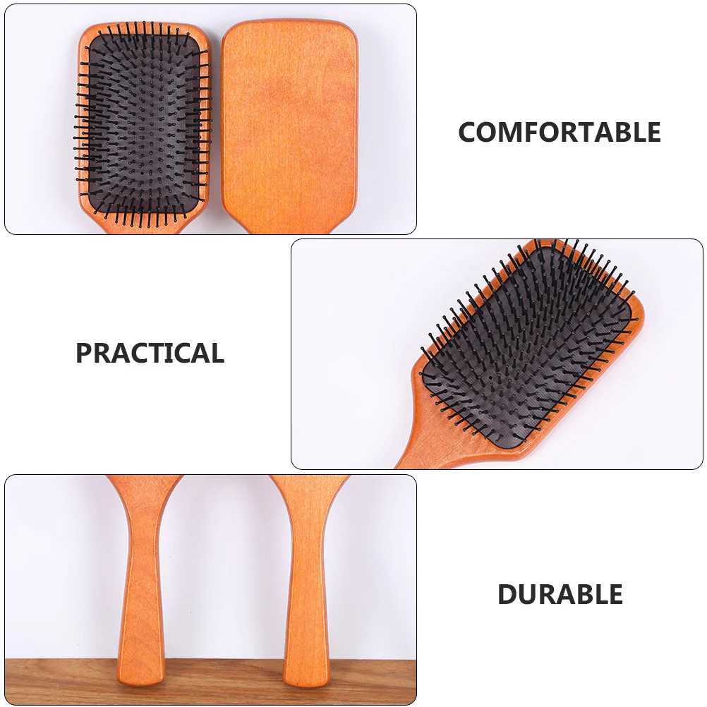 

Мини-расческа с подушкой безопасности, деревянная подушка-массажер для домашнего использования, путешествия, расчески для укладки, массажная расческа, практичная бытовая парикмахерская