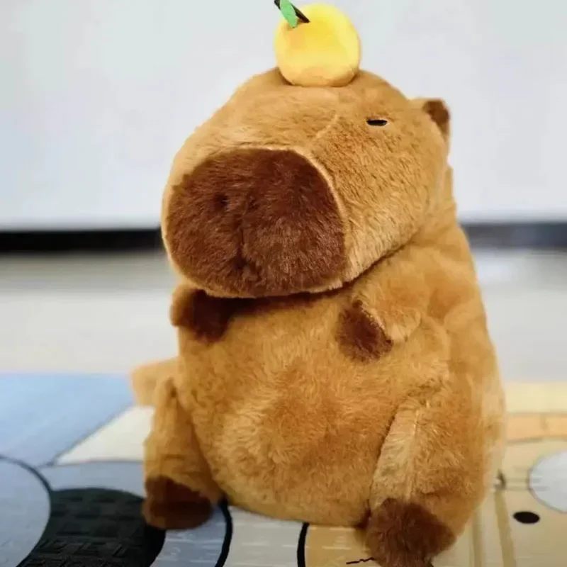 Capybara Plush Backpack Kawaii Fashion Plushie Doll Fur Bag Children's Bag Shoulder Bag Mini Knapsack Bags Gifts for Girlfriend