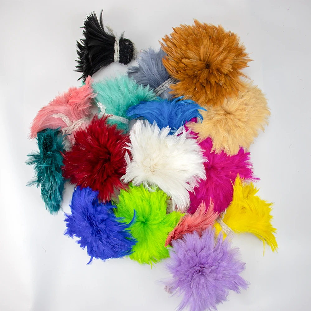 1 Roll Colored Chicken Feathers for Crafts Jewelry Creation Wedding Party Decoration Fly Tying Materials Handicraft Accessories