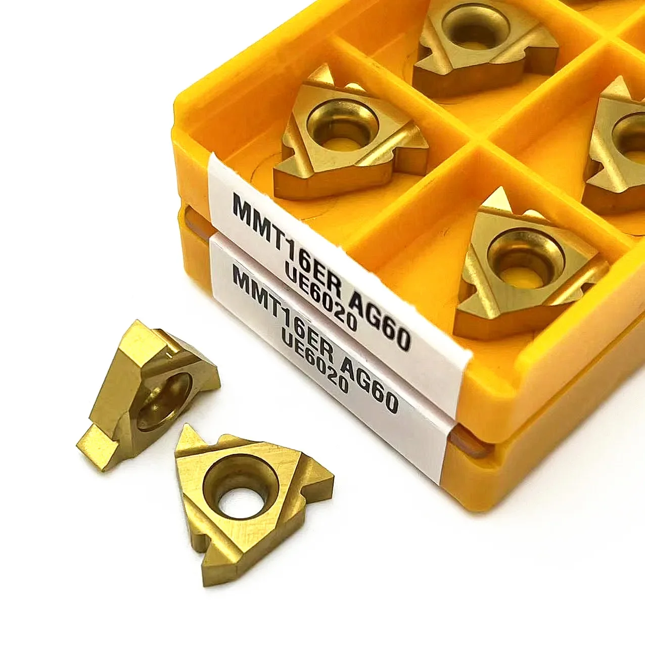 Portaherramientas de torneado de hilo externo, insertos de carburo, herramienta de corte, SER1212H16, SER1616H16, SER2020K16, SER2525M16, 16ER AG60, VP15TF