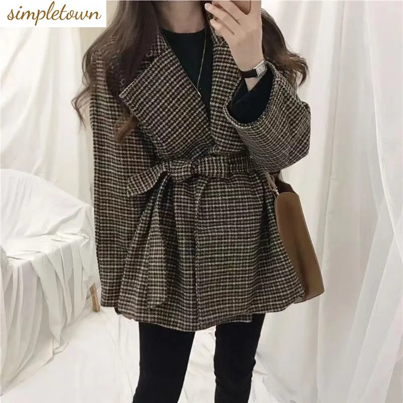 

Autumn and winter European and American style new small fragrance suit jacket windbreaker