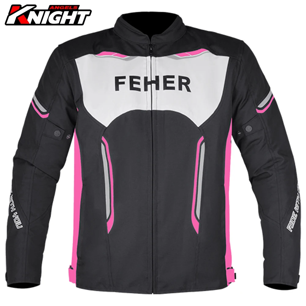 

Motorcycle Riding Jacket Kid Girls Motocross Waterproof Winter Thermal Jacket Children Reflective Clothing 7pcs Protective Gear