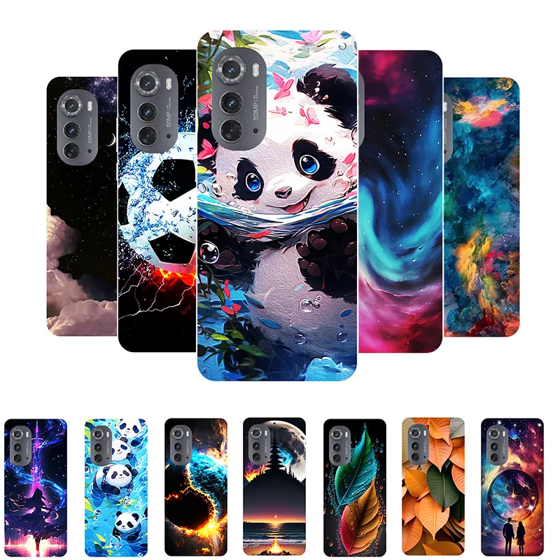 Case For Moto Edge 2022 Cute Panda Shockproof Silicone Cover For Motorola Moto Edge 2022 Bumper Edge2022 Coque Fundas