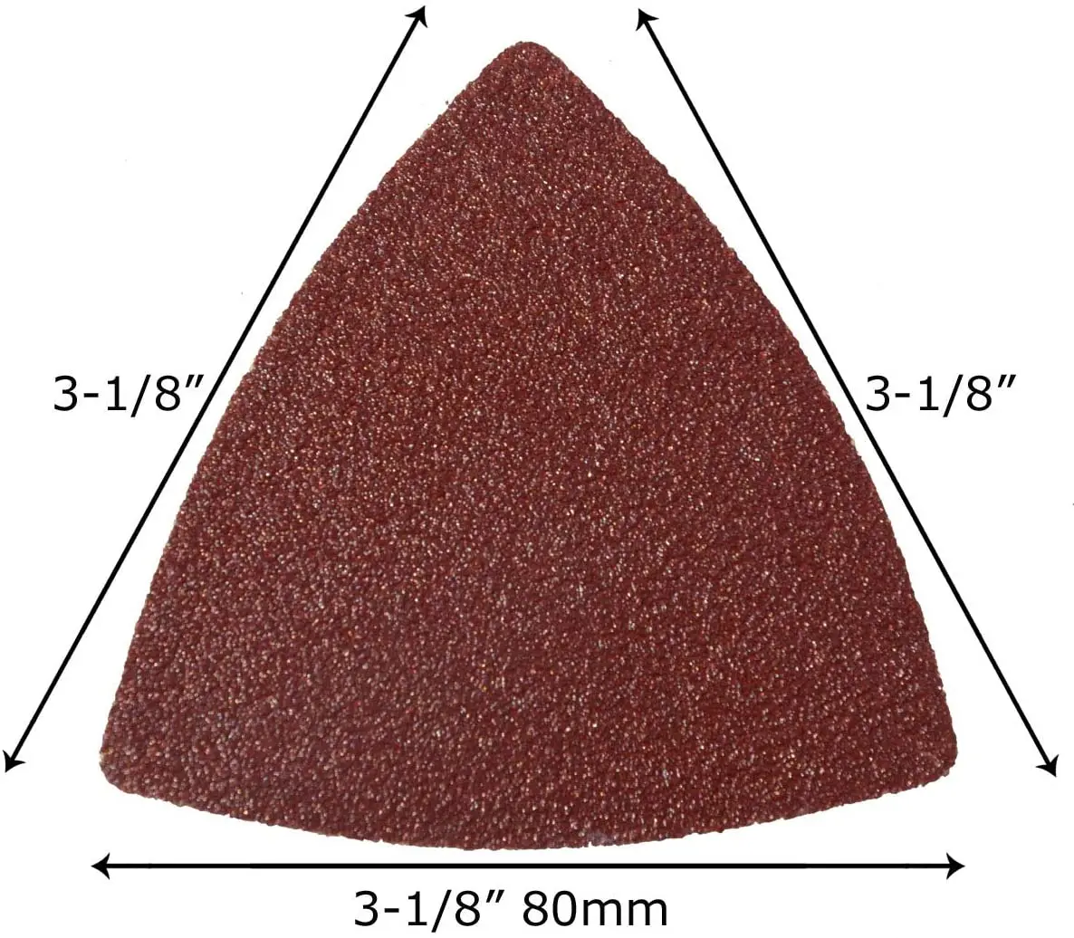 20 pçs lixa triangular gancho & laço triângulo lixa folhas caber 3-1/8 Polegada oscilante multi ferramenta de polimento almofada 40-2000 grit
