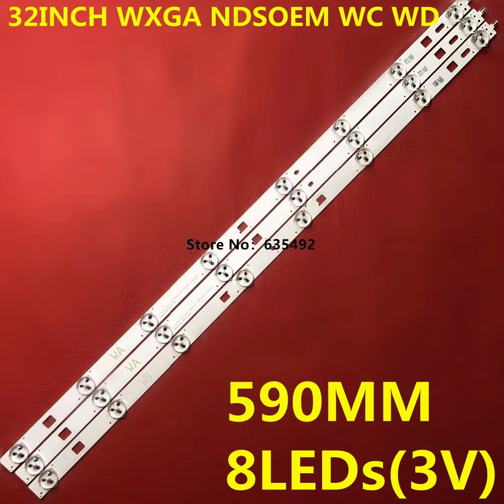 10set LED Strip For 32INCH WXGA NDSOEM WA+WB TYPE  KDL-32RM5B KDL-32R410B KDL-32R413B  KDL-32R415B KDL-32R420B KDL-32R430B