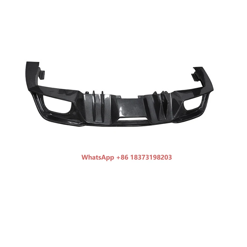 

Задний спойлер из углеродного волокна, диффузор для Mustang 2018 2019 2020 2021 2022, защита заднего бампера, 4 выхода, Стайлинг автомобиля