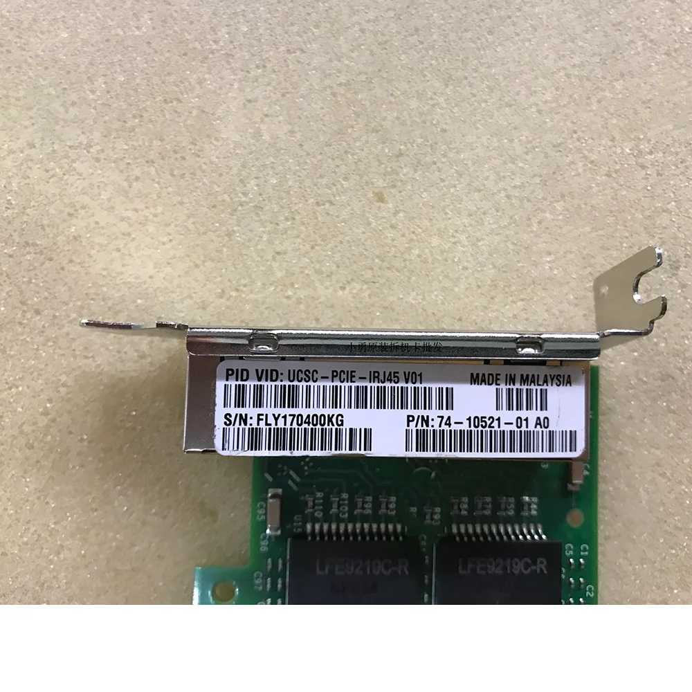 Placa de rede do gigabit com quatro portas elétricas, UCSC-PCIE-IRJ45, ajuste para Cisco 74-10521-01, I350T4, 10