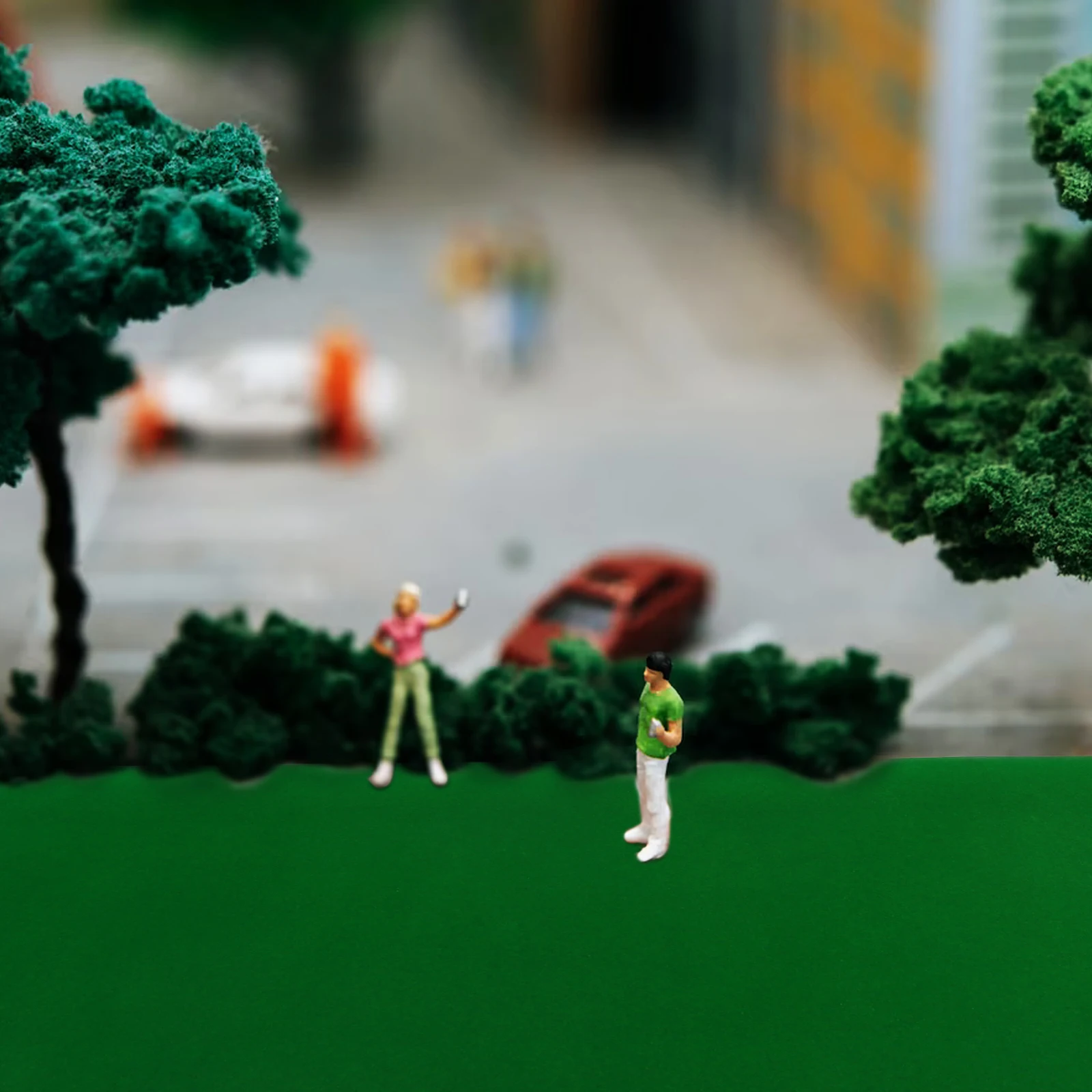 

1 Sheet Artificial Turf for Sand Table DIY Grass Mat Fake Greenery Decor Cuttable Landscape Pad for Rockery Home Festival Setup