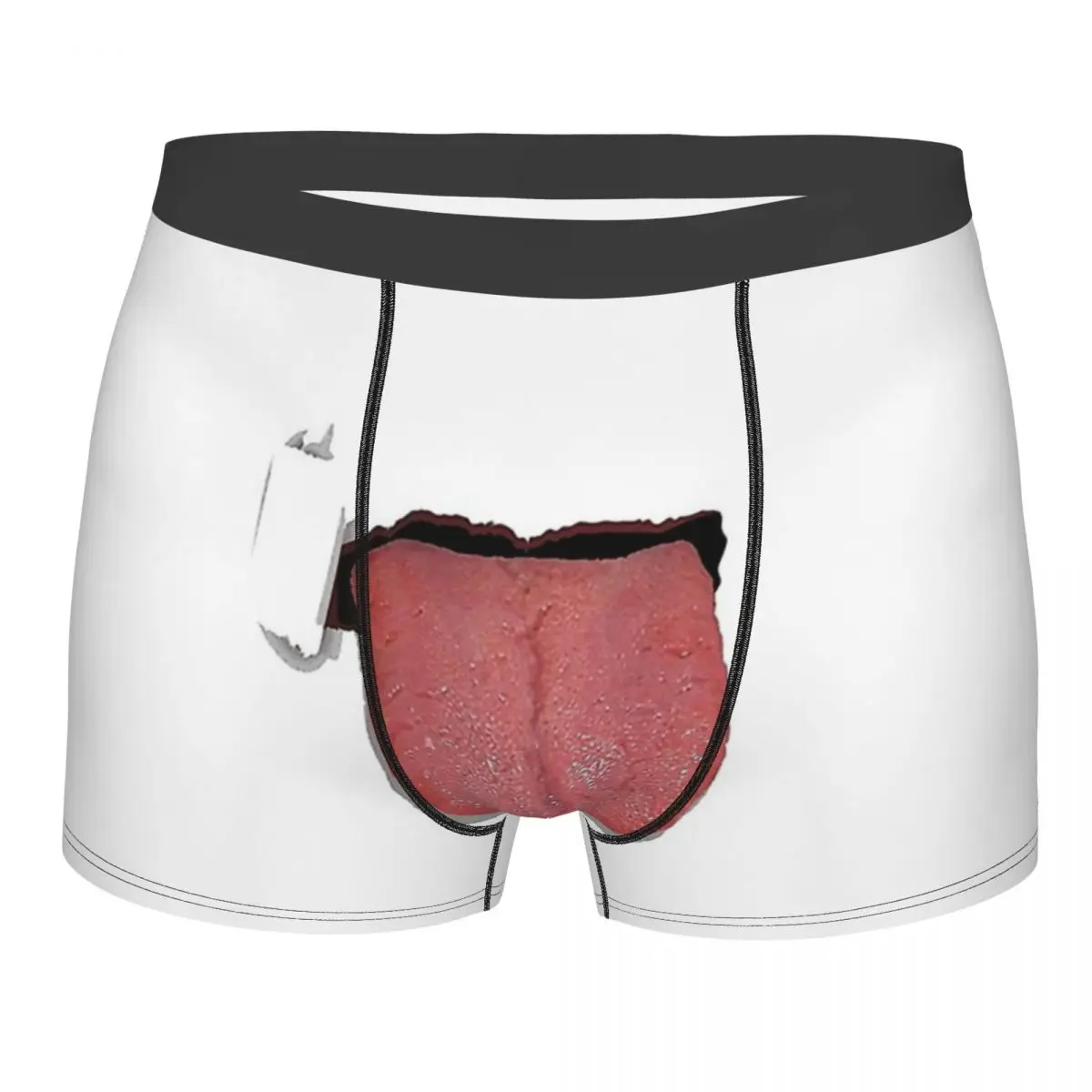 Sexy Lick Tongue It Underpants Cotton Panties Male Underwear Print Shorts Boxer Briefs