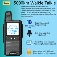 4G Walkie Talkie 5000Km 200 Channels Personalized Names Audio Playback Global Ptt Type C Charger Long Range Ham Two Way Radio