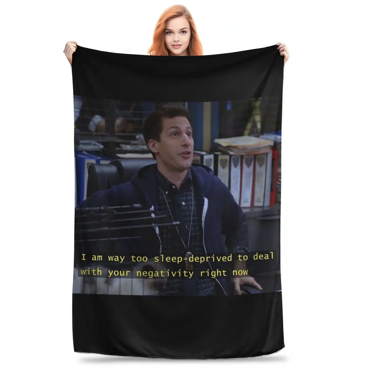 Jake Peralta Is Sleep Deprived Blankets Fleece Lightweight Sofa Throw Blankets For Home Bedroom Office Throws Bedspread Quilt