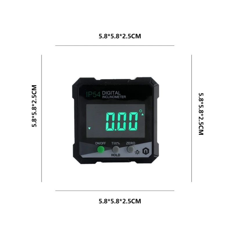 4 * 90 ° Digital Inclinometer High-precision Electronic Inclinometer Cassette Magnetic Inclinometer