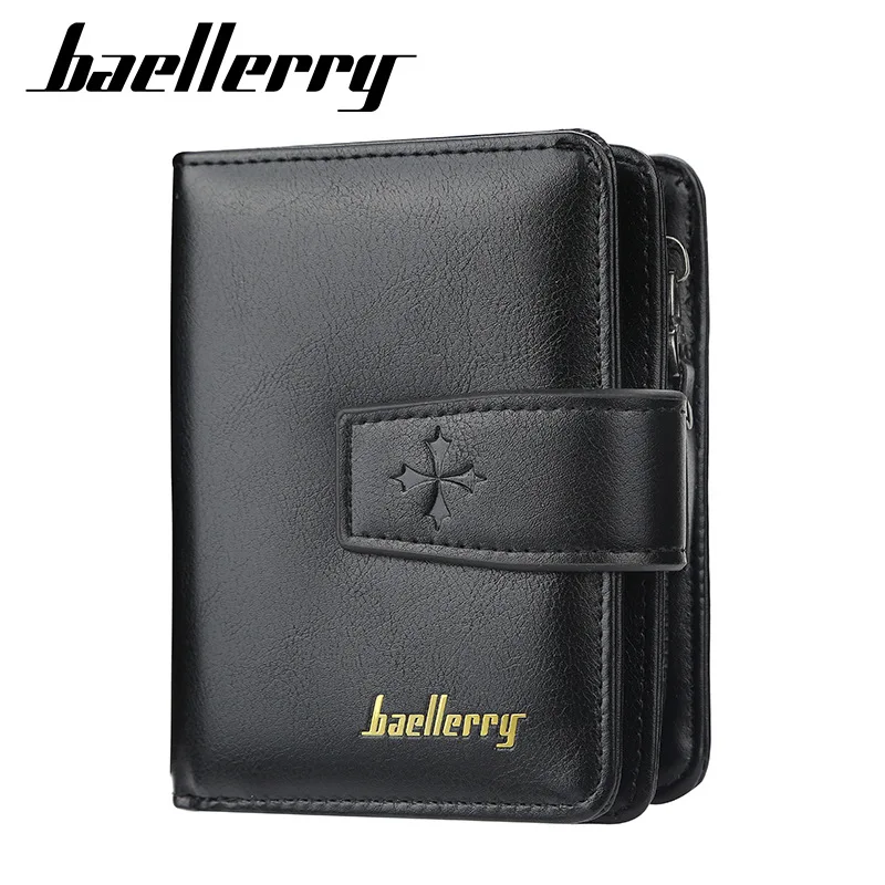 New Men Wallets Large Capacity Zipper Coin Pocket Soft PU Leather Male Purses High Quality Card Holder Men Wallets Carteria