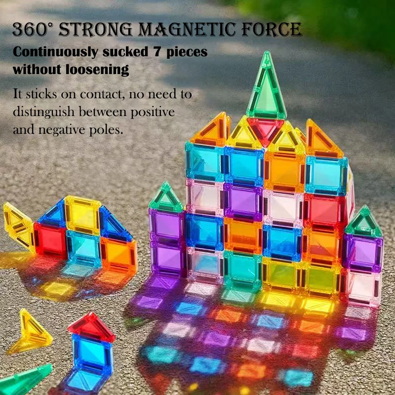 Mini Magnetyczne Klocki Kolorowe Okienka Magnetyczne Klocki Przenośne Zestaw do Składania Kieszonkowy Zestaw Podróżny Zabawka Puzzle dla Dzieci