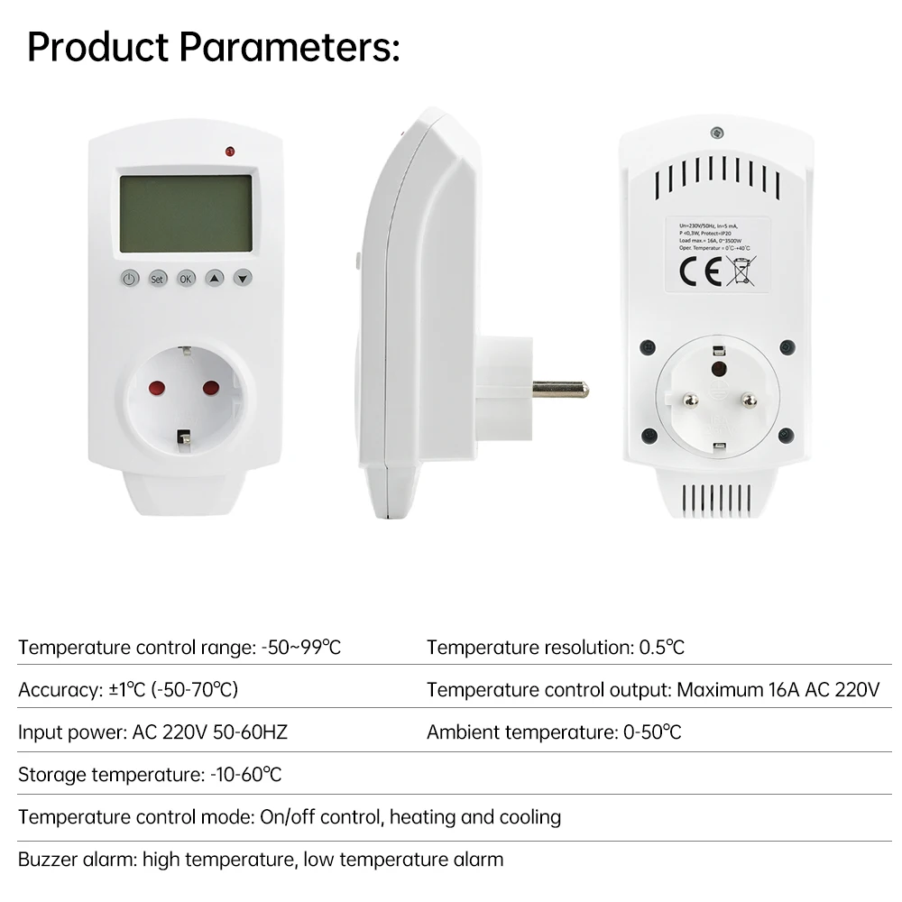 ac-220v-wifi-tuya-インテリジェント温度コントローラーソケットプラグイン電気加熱冷却タイマースイッチ-lcd-デジタルサーモスタット