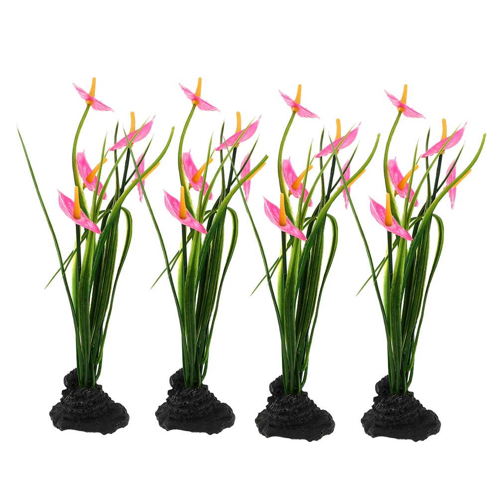 

4pcs Black Calla Artificial Flowers for Sushi Plate Decor Food Tray Decor Restaurant Use Lifelike Model