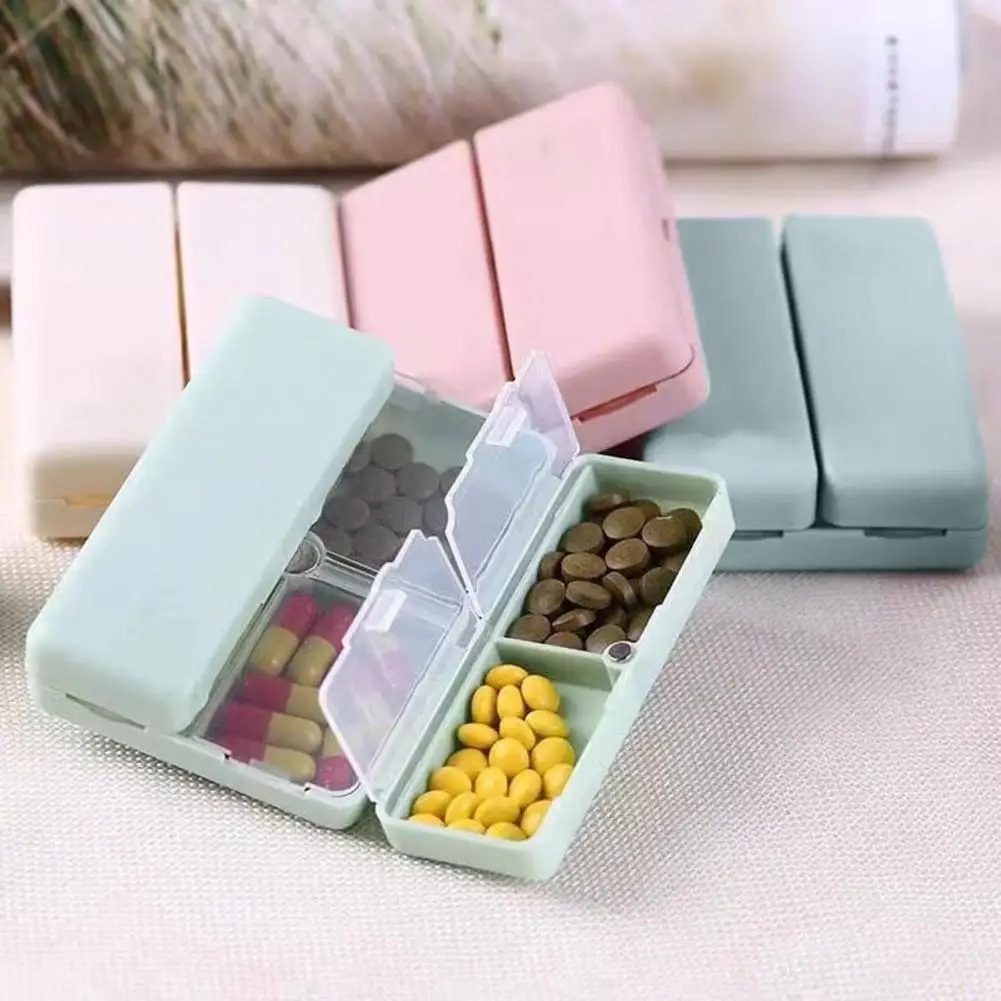 

Pill Box Convenient 7-Compartment Large Capacity Pill Box Sealed Moisture-Proof Pill Storage Box Waterproof Pill Organizer Case