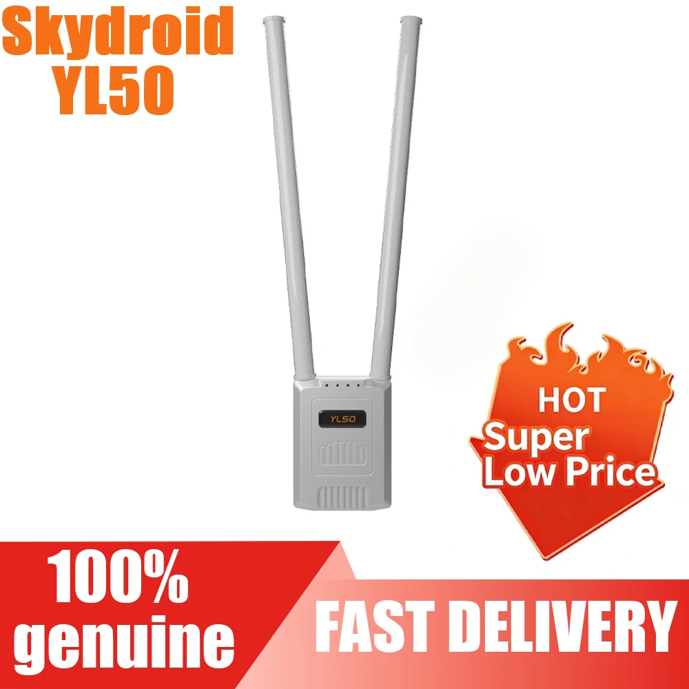 SKYDROID YL50 1.4G/2.4G Dual-Band Drone FPV Transmitter, 50km Long Range, with R30 Receiver, Lightweight & Portable for Drones