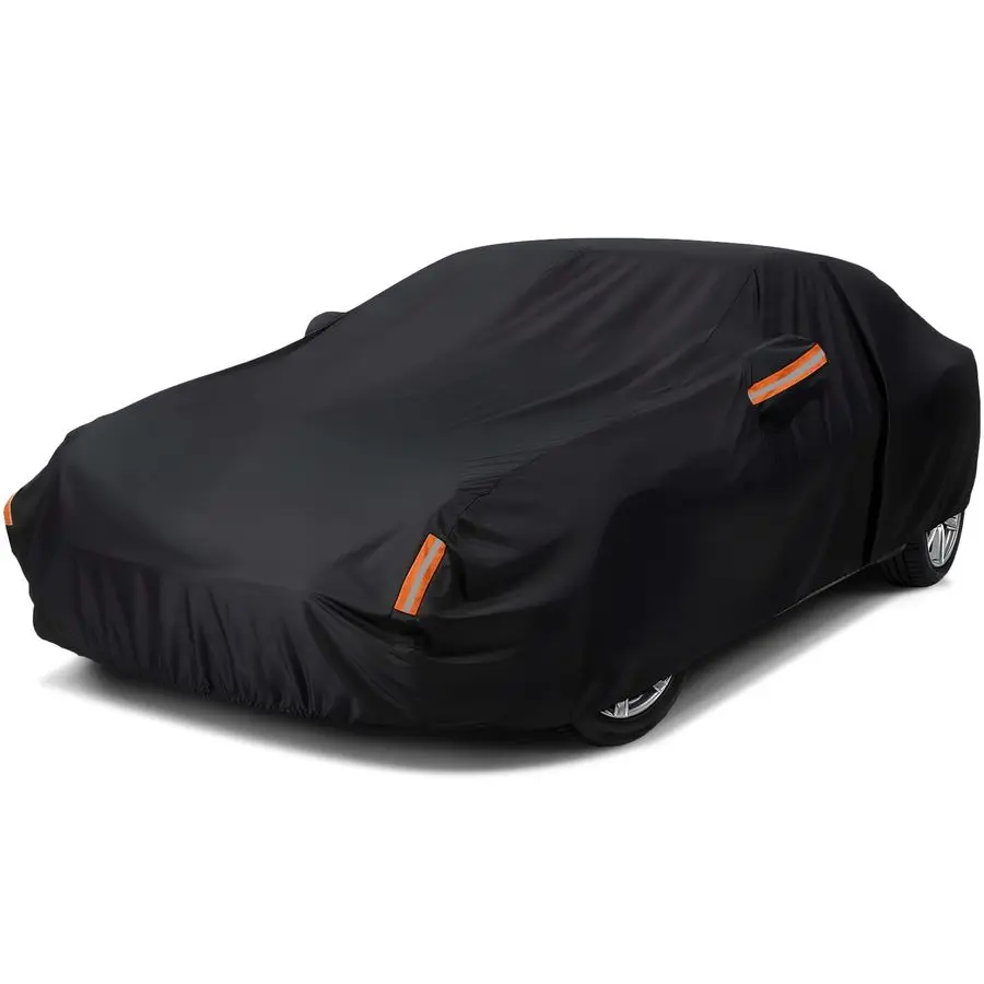 

Sedan Car Cover Waterproof Heavy Duty All Weather Protection Snow AntiUV Windproof Outdoor Full Car Cover Fit for Automobiles BM