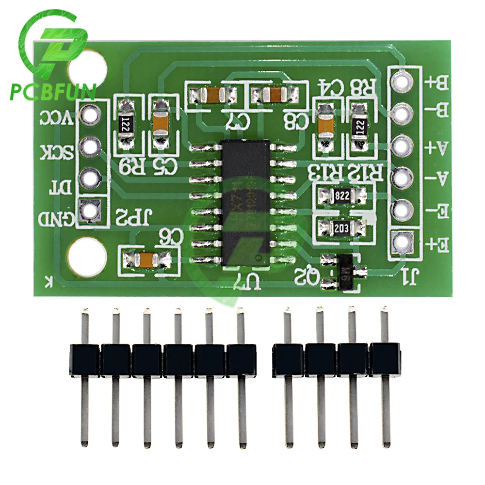 1-10pcs HX711 Weighing Sensor Module Dual-Channel 24 Bit Precision A/D Module Pressure Weighing Sensor Board for Scale