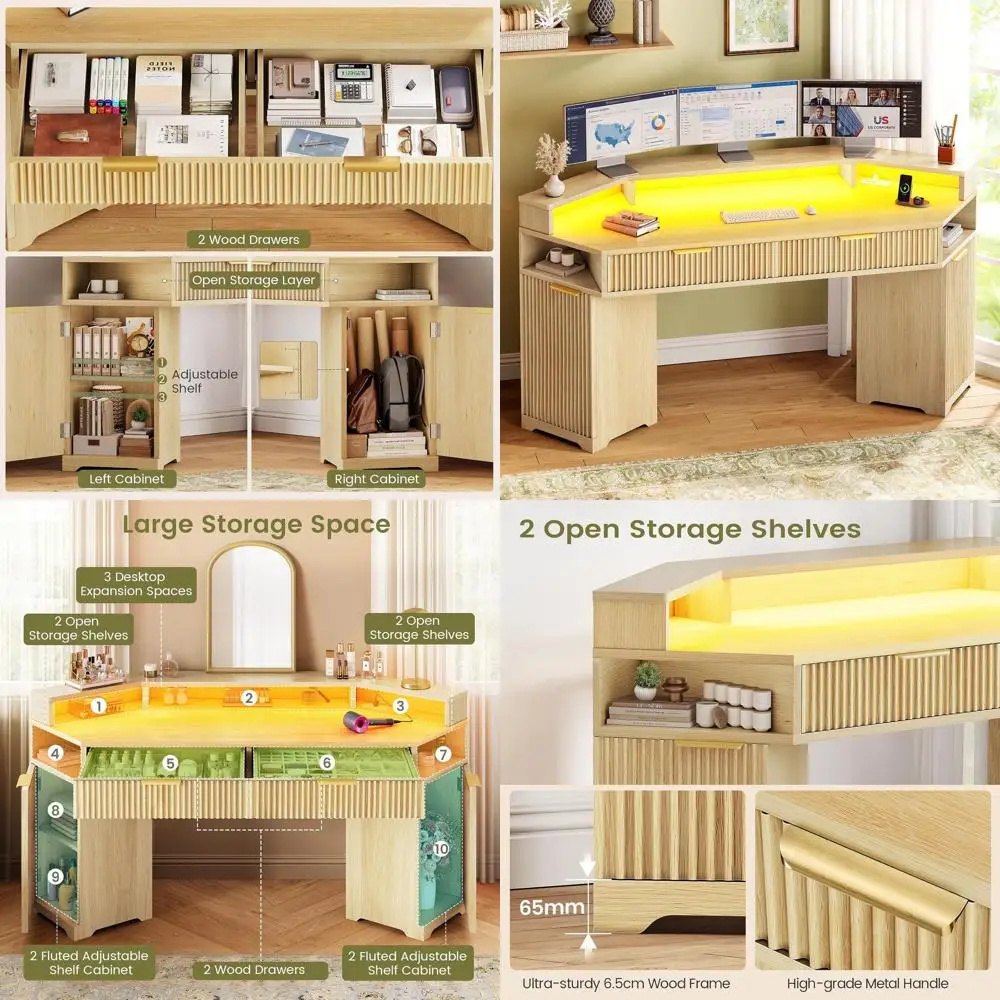 Computer Desk With …