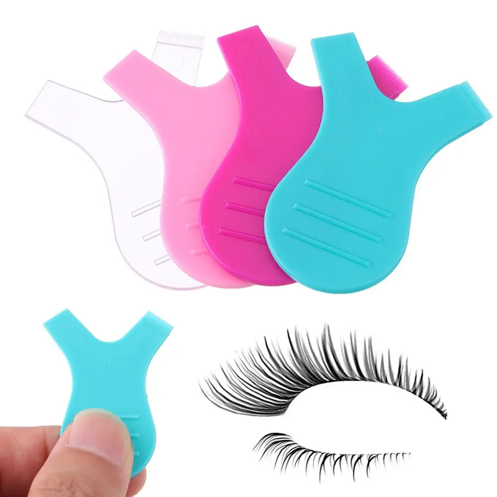Peigne propre en plastique réutilisable en forme de Y, recourbe-cils, Extension de cils, outils de maquillage, brosses à cils, 10 pièces
