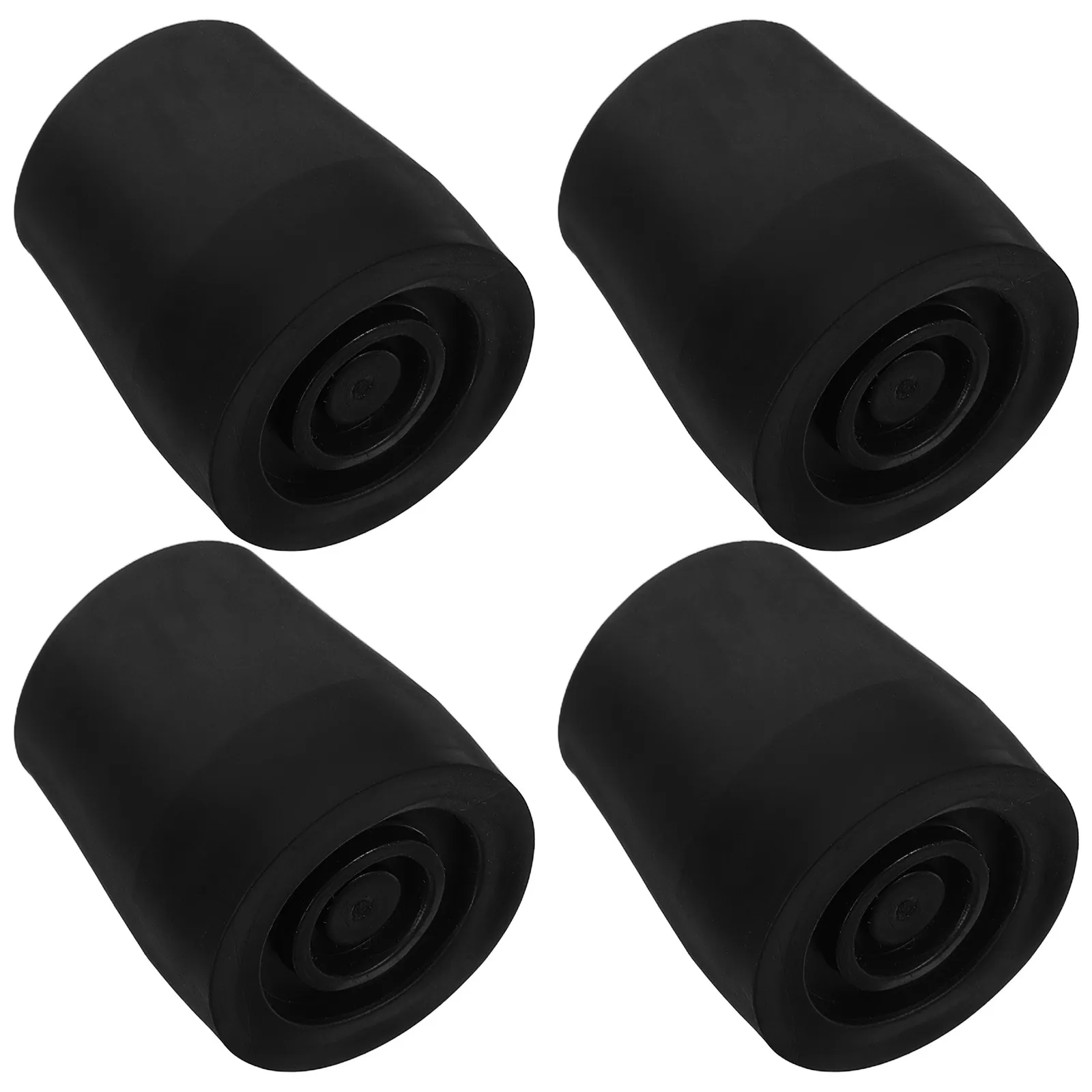 4pcs Non-Slip Rubber Chair Foot Covers, 24mm Fit, Anti-Scratch Floor Protection for Shower, Restroom & Commode Chairs
