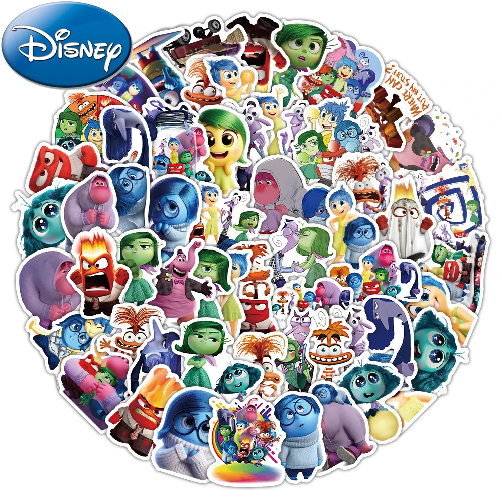 10/30/63pcs Disney Anime Movie Inside Out 2 Graffiti Stickers Decals for Laptop Computer Phone Cute Cartoon Kids DIY Sticker Toy