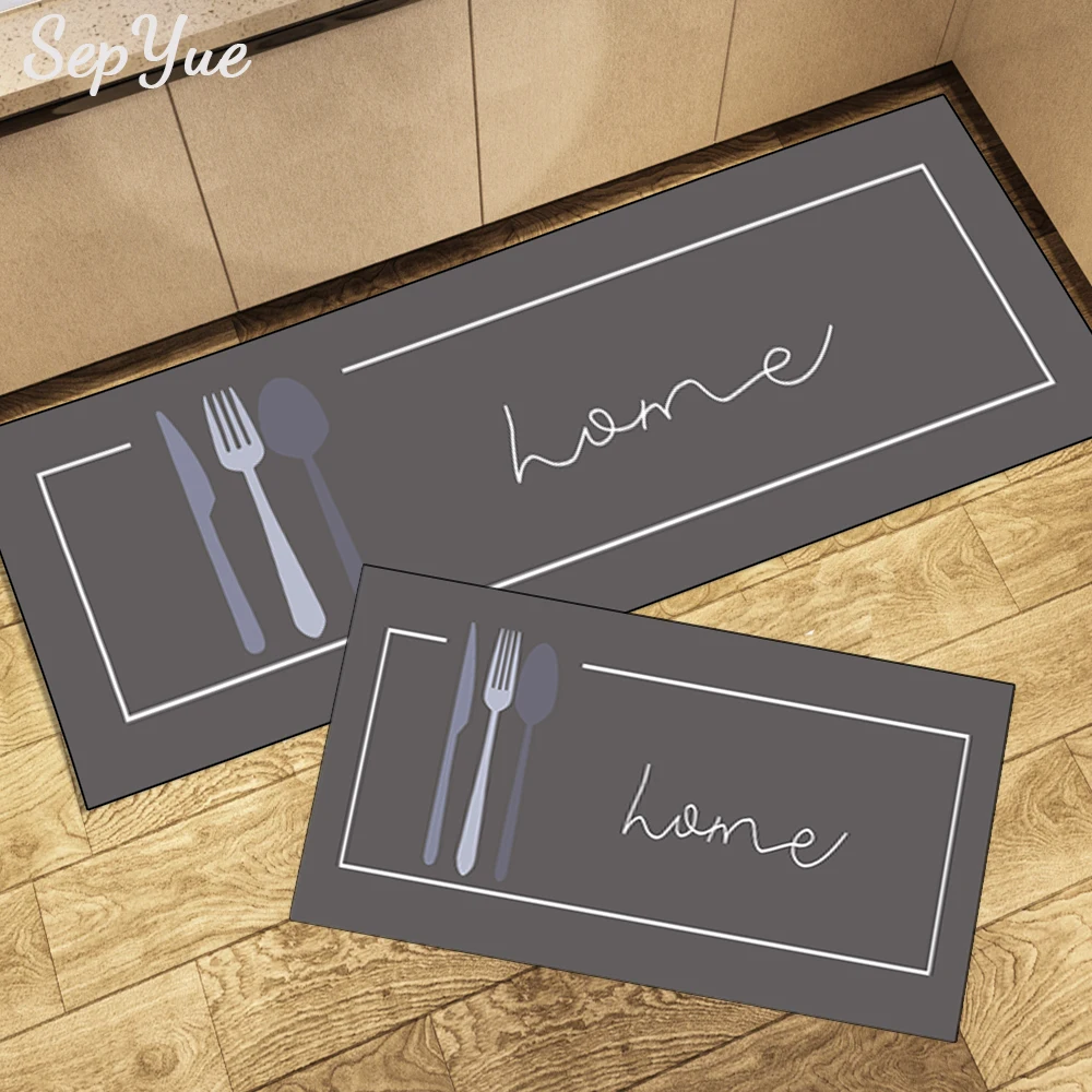 Rutschfeste Küchenteppiche für Wohnzimmer, langer Teppich, Küchenbodenmatte, Teppiche, Eingangstürmatte, Zuhause – Detail 1