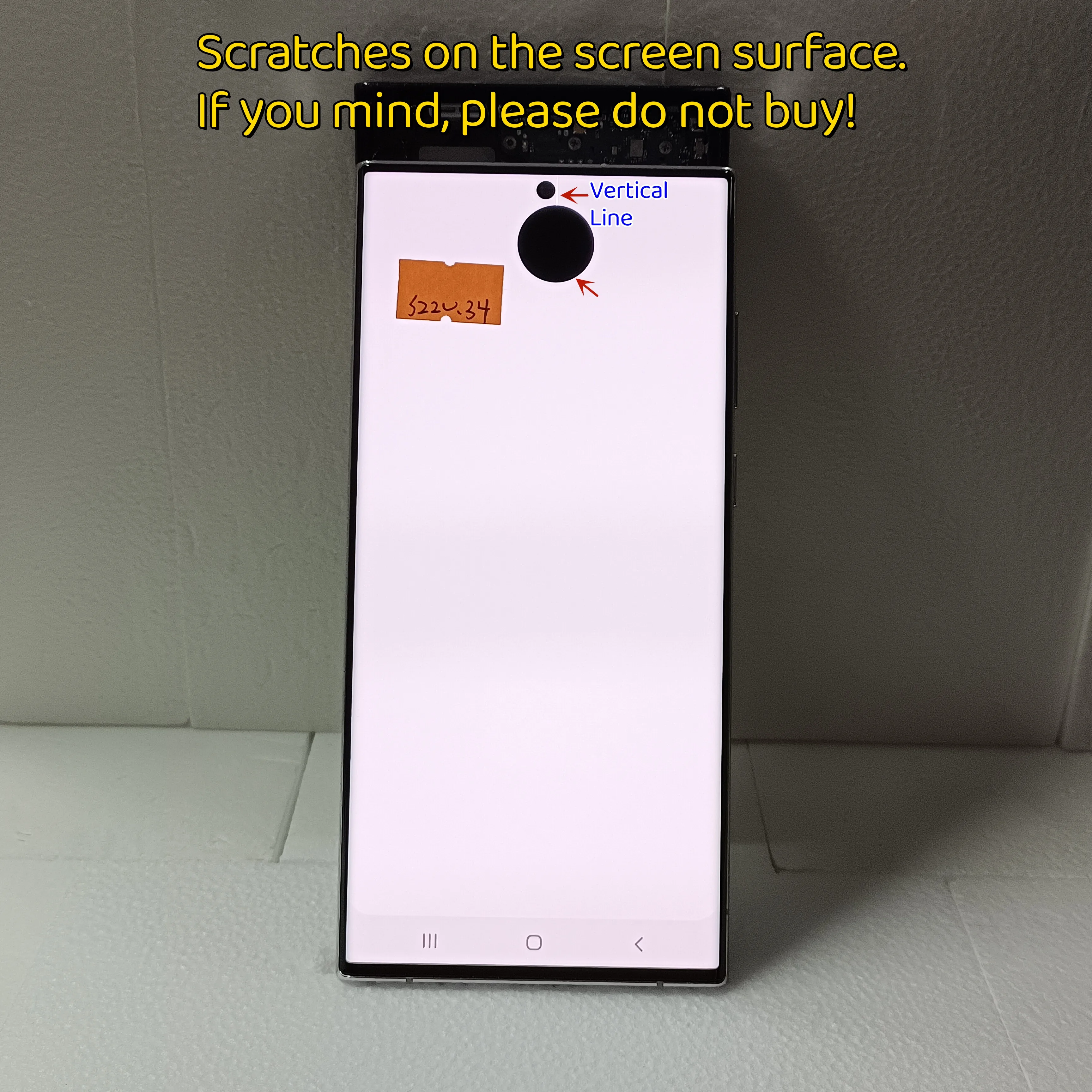 100% High quality For Samsung S22 Ultra S908 S908B S908U Display Touch Screen For 6.8\'\' Galaxy S22 Ultra LCD With defects