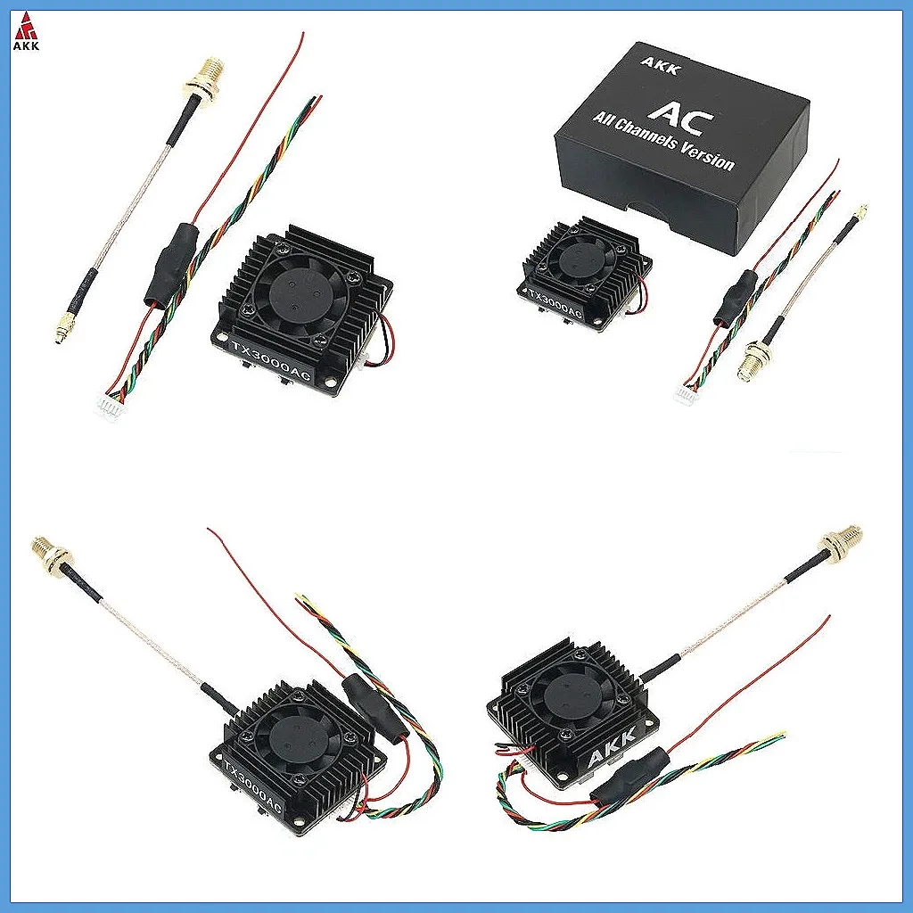 

AKK 3W 20km Long Range FPV VTX, 4.9G/5.8G 80CH Video Transmitter for RC Drone