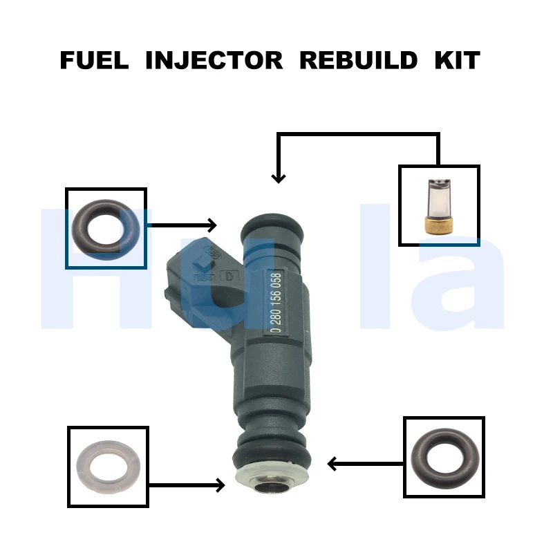 

Fuel Injector Service Repair Kit Filters Orings Seals Grommets for Volkswagen Passat 1.8L L4 0280156058