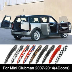 For MINI One Cooper S JCW R55 Clubman 4PCS/SET Door Handle Cover Sticker Car-Styling Auto Accessories