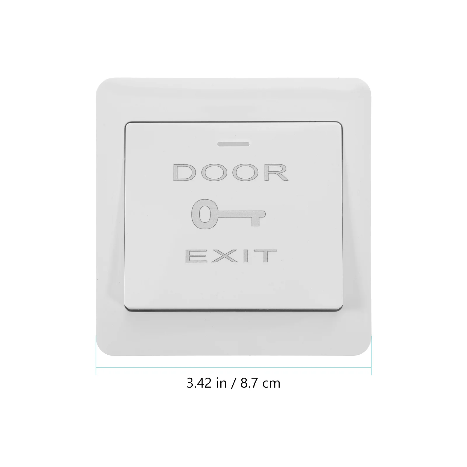 2 pçs material abs botão de saída placa parede capa para sistemas controle acesso porta confiável empurrar para sair interruptor painel calor desaparecer