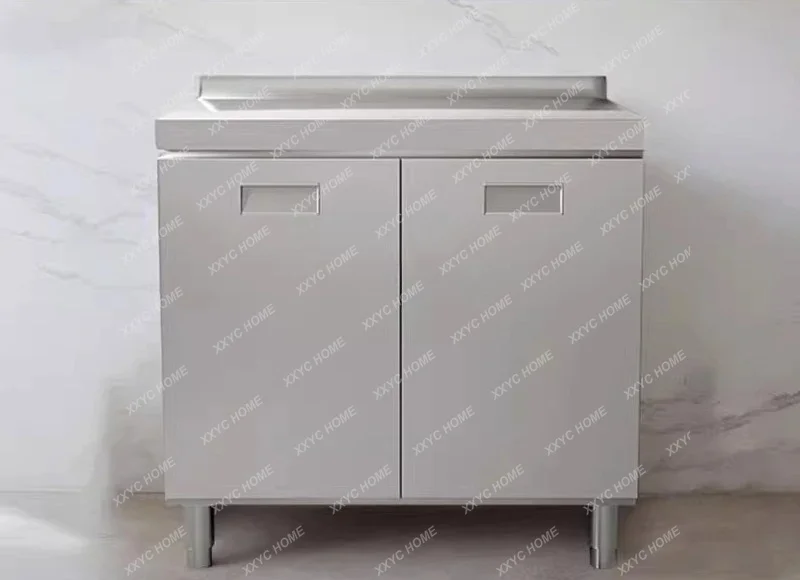 

stainless steel household thickened sink tableware cupboard integrated forming stove