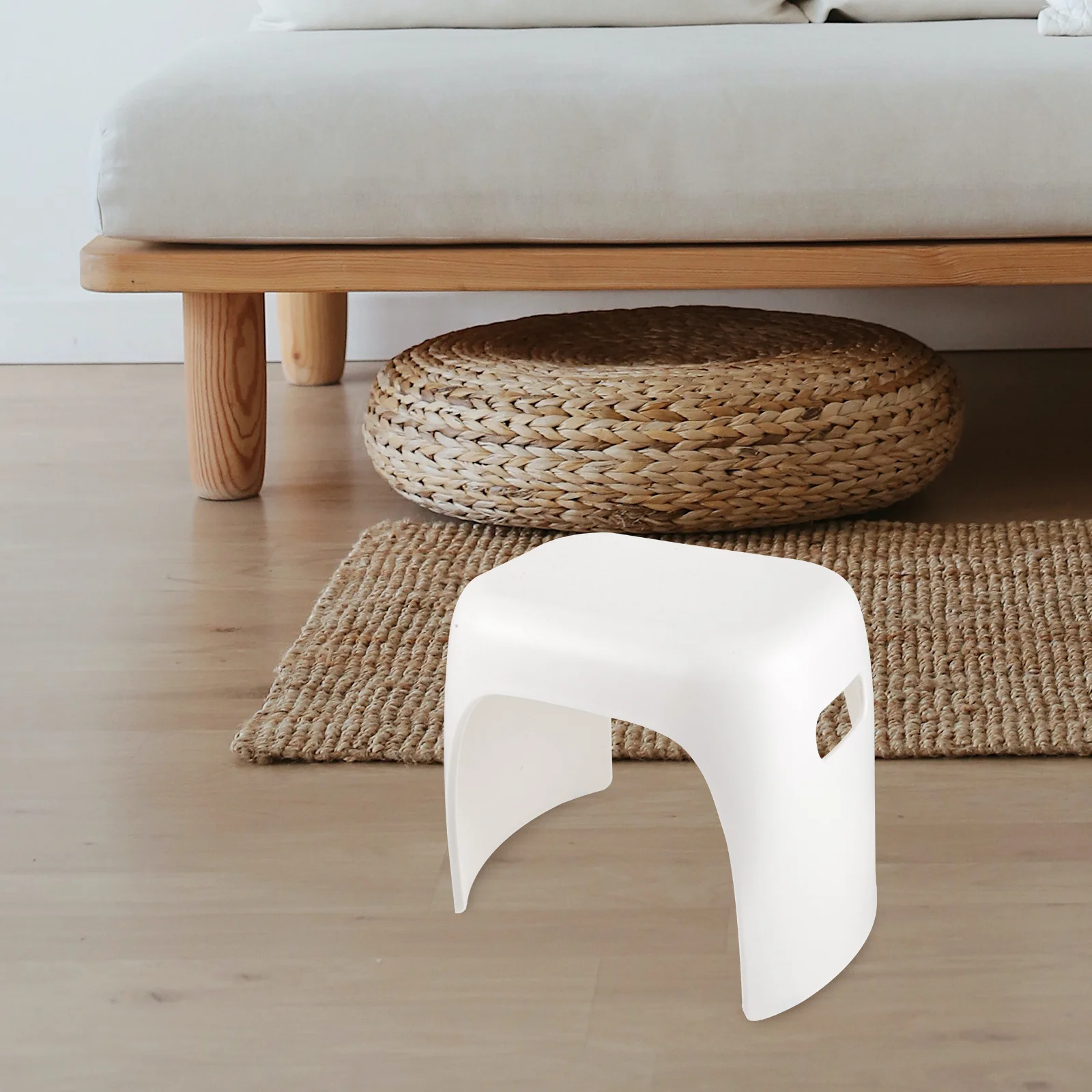 

Thickened Plastic Stool For Kids Small Lightweight Portable Footstool Smooth Edge Wear-Resistant Children'S Furniture
