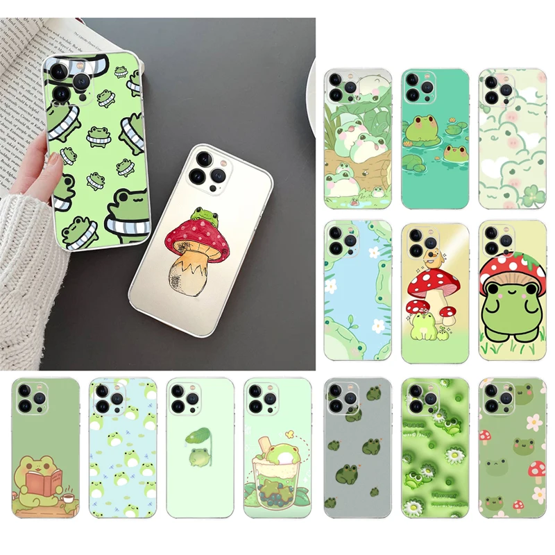 

Frog Phone Case For iPhone 16 15 14 13 12 11 Pro Max Plus Mini