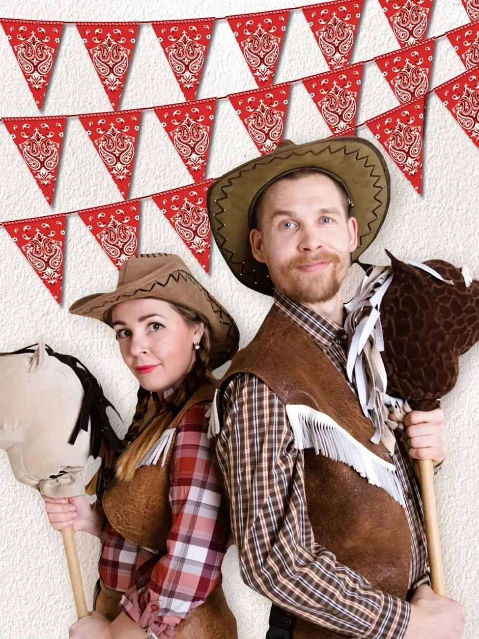 Western Cowboy Party Banner Decoraties Driehoek Bandana Wimpel Vlag Banner Wild West Decor Western Cowboy Thema Yee Haw - afbeelding 2