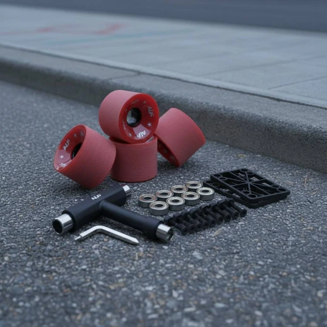 Longboard Wheel Set High Rebound Skateboard Wheels and Bearings Longboard Wheel Kit Shock Absorption Sports Gear Even Rolling 6 Longboard Wheel Set High Rebound Skateboard Wheels and Bearings Longboard Wheel Kit Shock Absorption Sports Gear Even Rolling 6