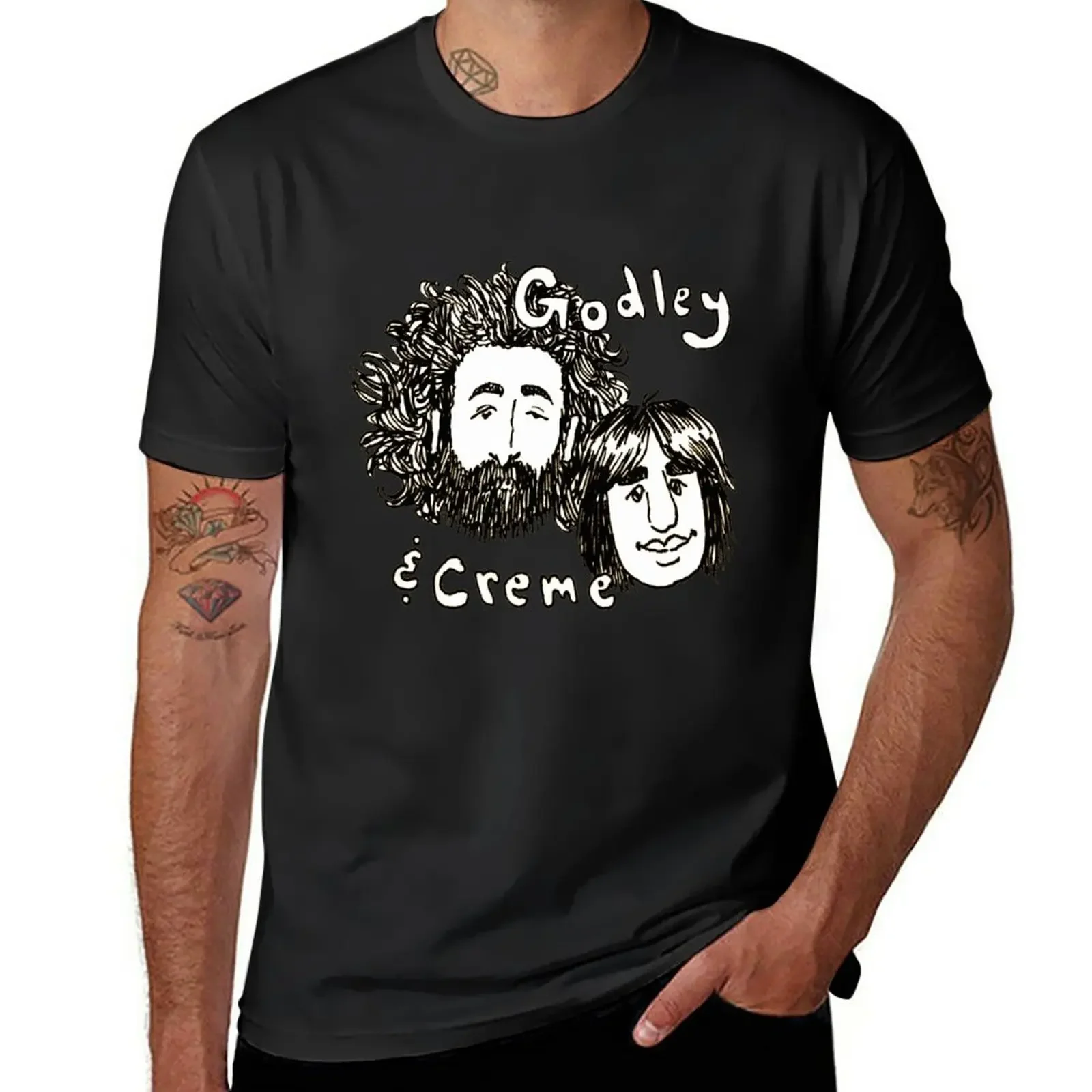 Godley & Creme T-Shirt plus sizes quick-drying boys whites Men's t-shirt