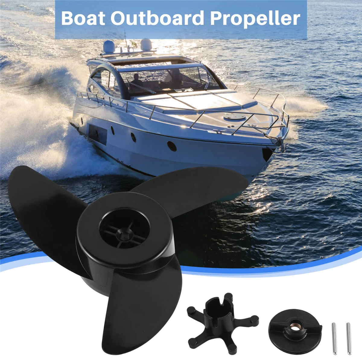 Classic Boat Propellers Electric Outboard Motor Prop for ET44L ET54L D65L Trolling Motors Mount Accessories/Boat 3-Blades