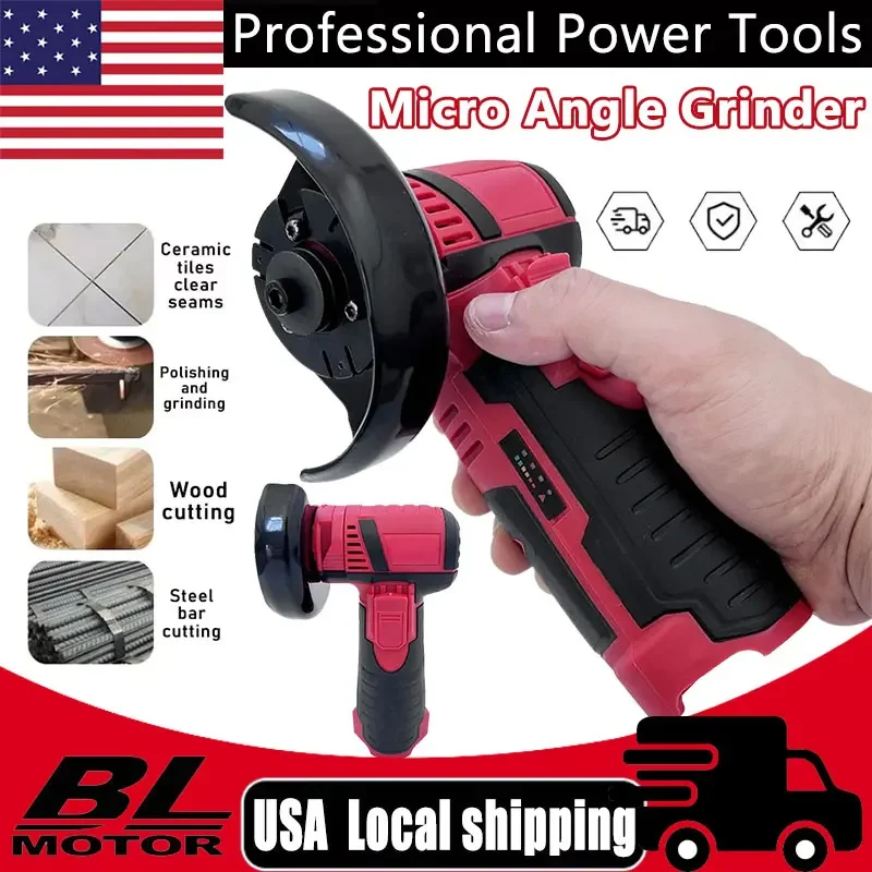 

For Milwaukee Micro Angle Grinder Brushless Electric Angle Grinder for Diamond Cutting Wireless Power Tool For 12V Battery
