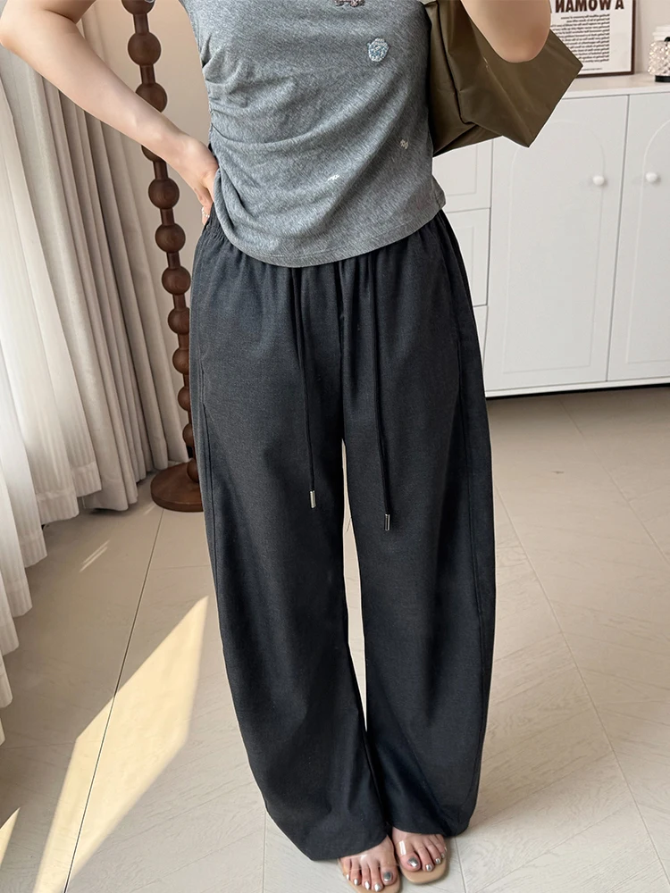 

High Waist Straight Leg Suit Pants for Pear aped Women Summer Redemption CAY Original Bend Knife Long Casual Trousers