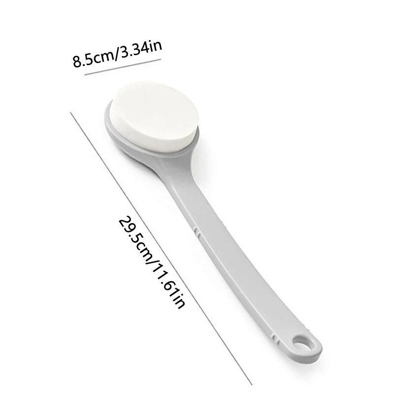 다기능 로션 자외선 차단 연고 어플리케이터, 긴 손잡이 바디 클리너, 샤워 브러시, 자외선 차단 백 어플리케이터, 1 개