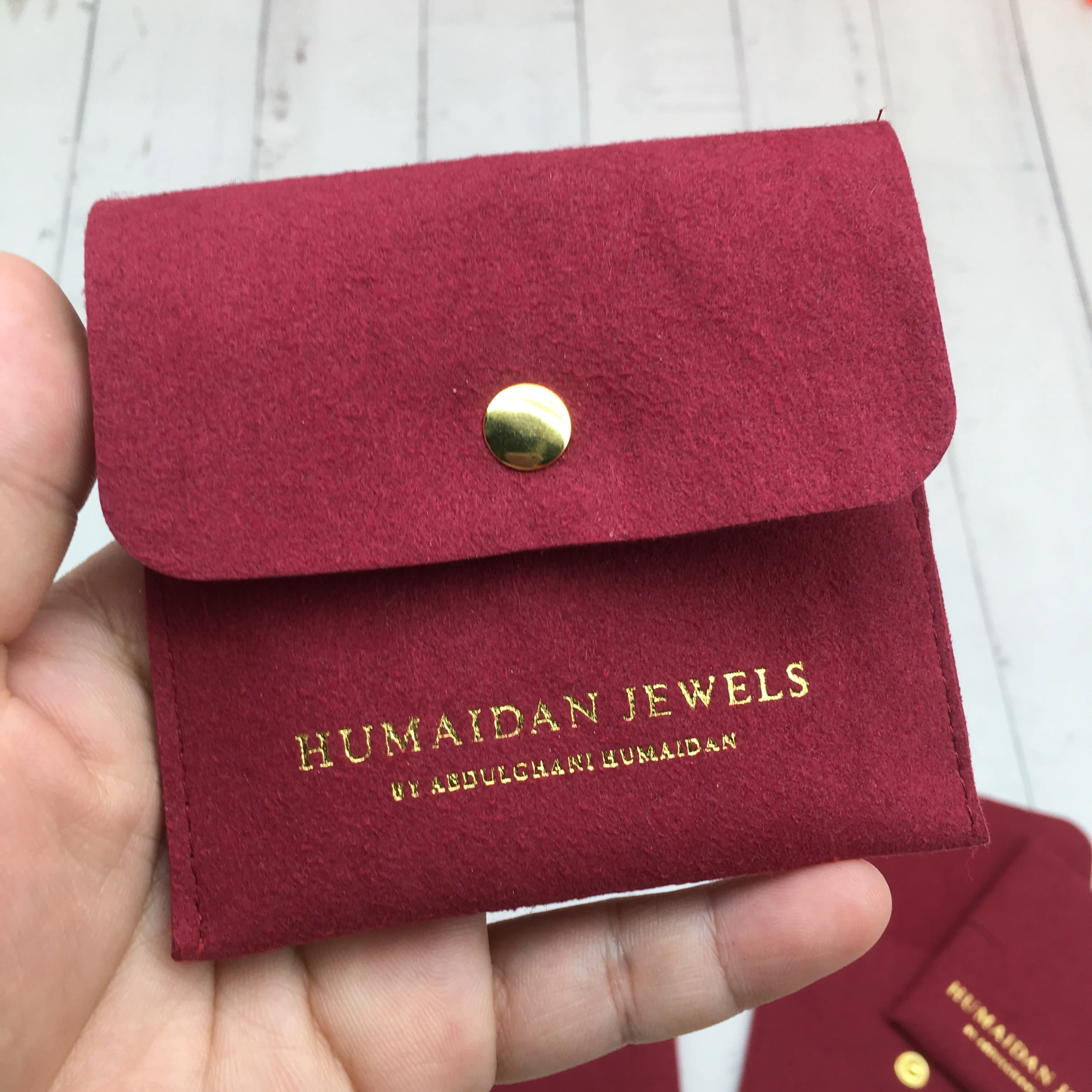 20 Sheepsew 8*8 سم حقيبة مجوهرات فائقة النعومة من الألياف بدون شعار حقيبة مخملية عالية الجودة حقيبة تغليف المجوهرات بدون شعار #3