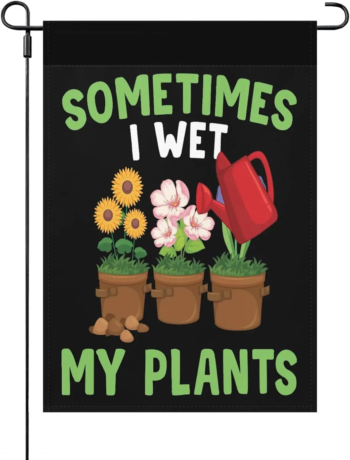 Generic Plant Lovers Sometimes I Wet My Plants Yard Flag Art Funny Garden Flags For Pool Small Garden Flags, white WWP zzo