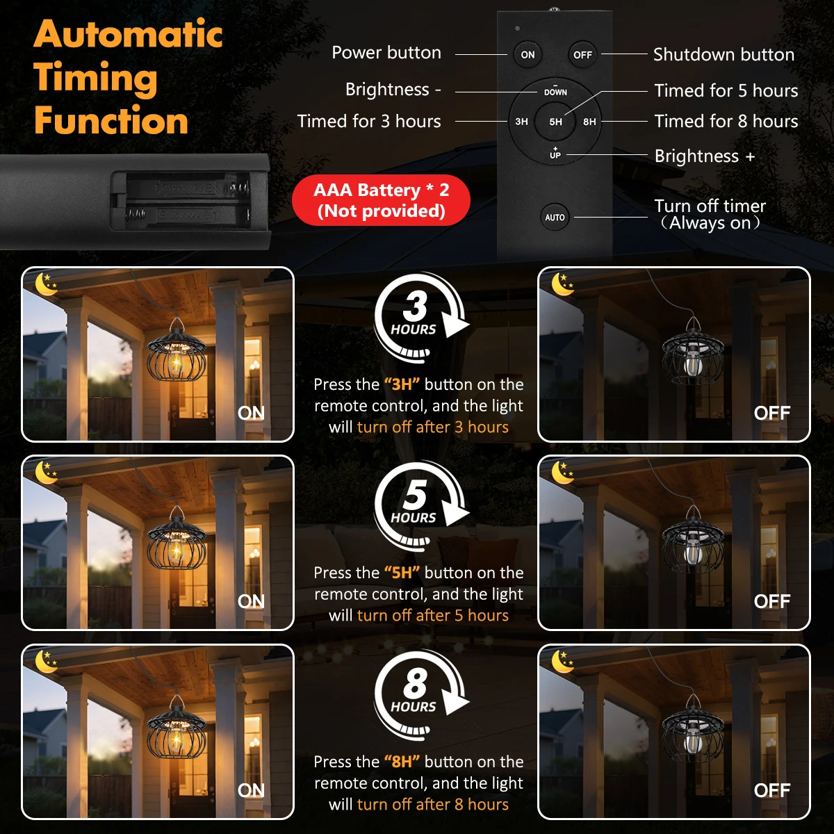 Luces solares de calabaza con - Outdoor Power For Gazebo reseña y precio