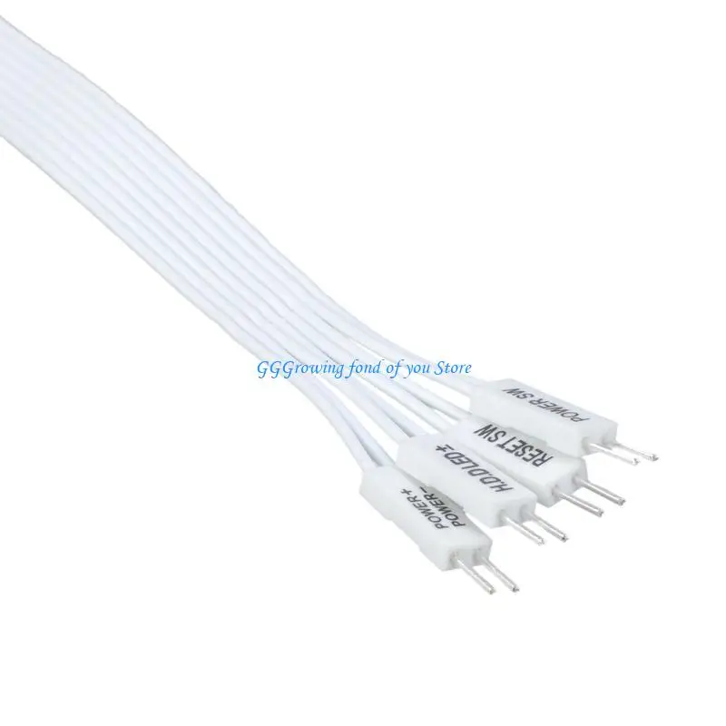 

H9EB Computer Case Front Panel Cable Extender For Power Reset Switches HDD LED PLED