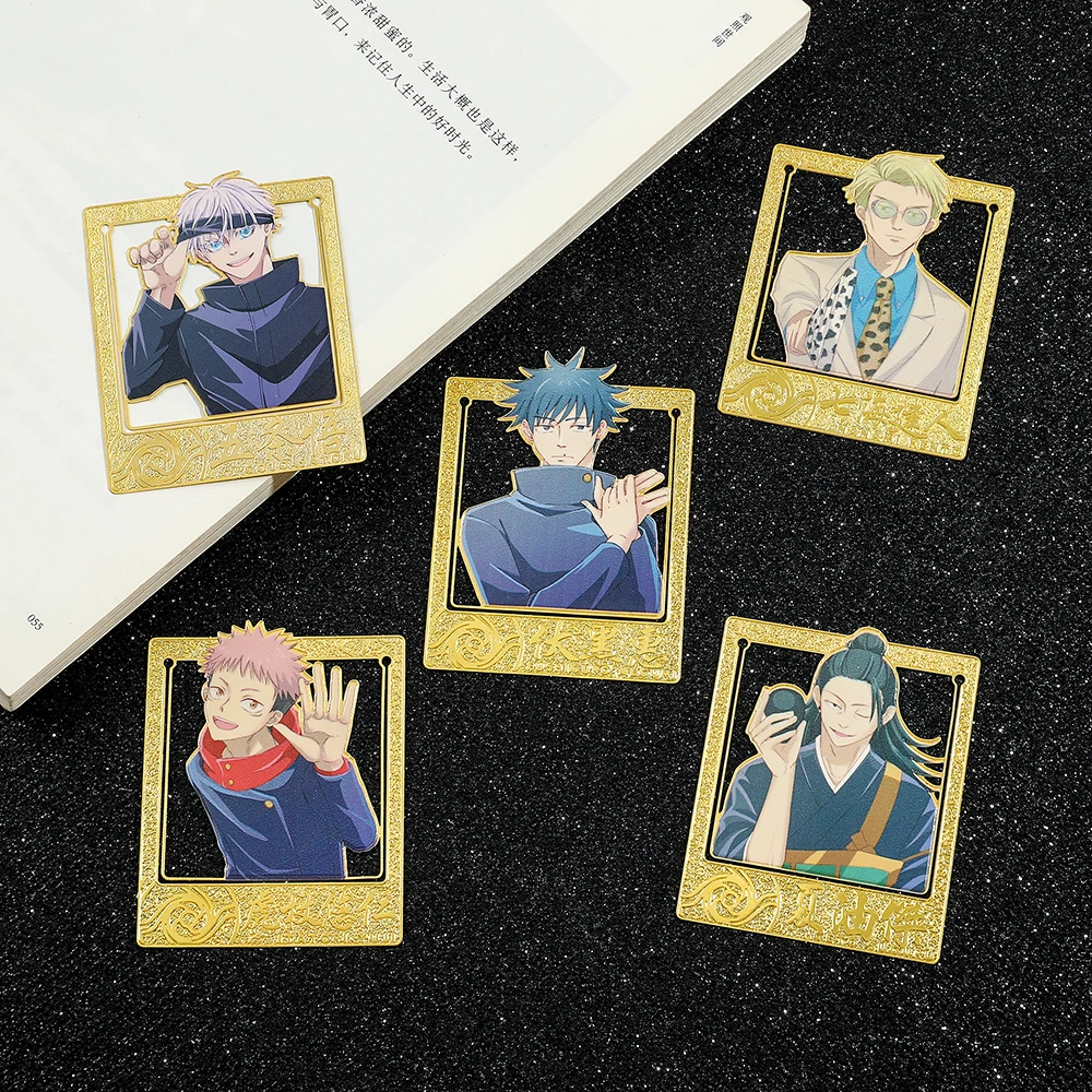 High Popularity Jujutsu Kaisen Bookmarks Cartoon Anime Fans Collection Metal Book Mark Birthday Gift for Student School supplies