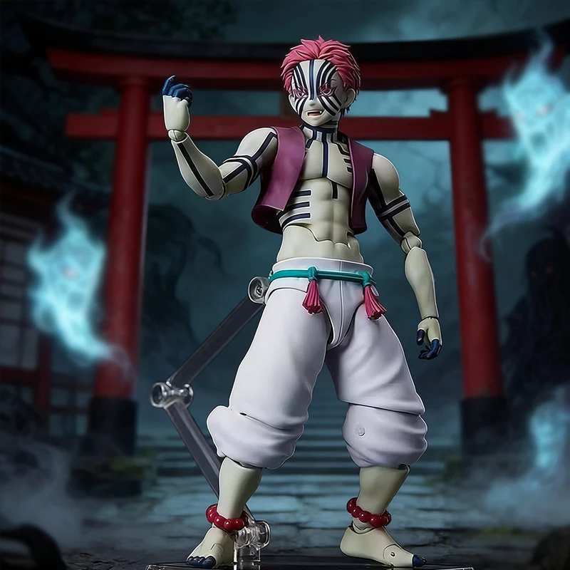 

Аниме-фигурка Аказа, подвижная фигурка Demon Slayer: Kimetsu No Yaiba, коллекционная фигурка Аказа, модель персонажа из ПВХ, игрушка, подарок